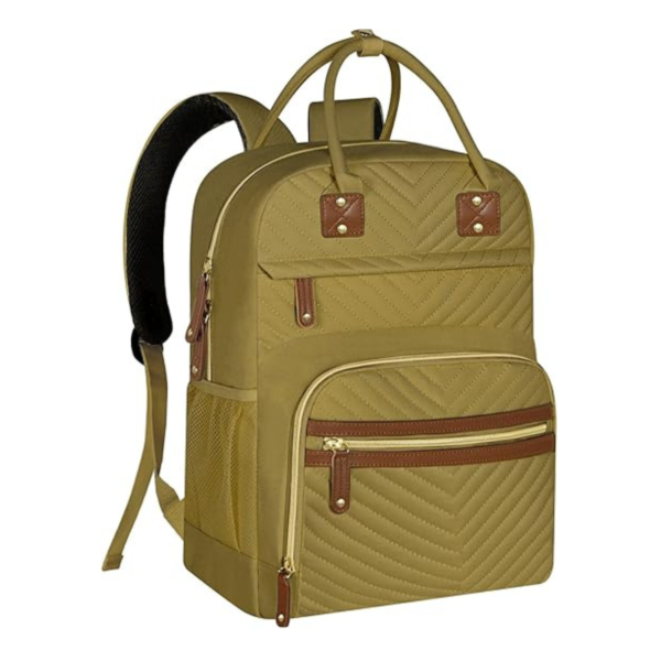 Diaper Bag Backpack for Women - Multifunctional Waterproof Maternity Bag with Insulated Pockets- Khaki Green