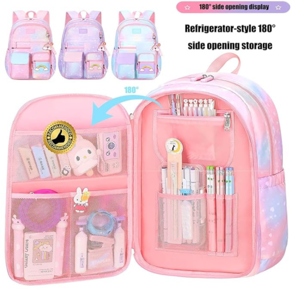 School Backpack for Girls - Durable, Lightweight Bookbag for Kids, Ideal for Primary School - Image 5