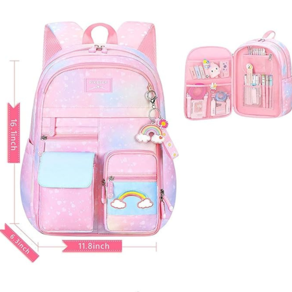 School Backpack for Girls - Durable, Lightweight Bookbag for Kids, Ideal for Primary School - Image 2