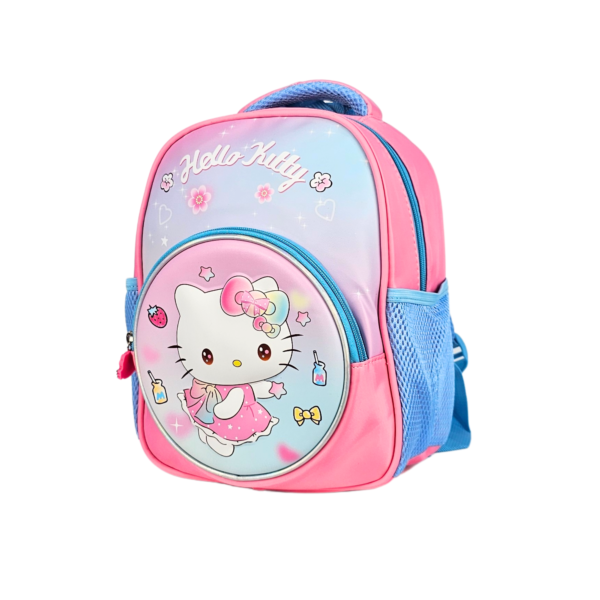 Hello Kitty Printed Backpack - Adjustable Straps & Zip Closure | Cute & Durable Bag for Kids - Image 3