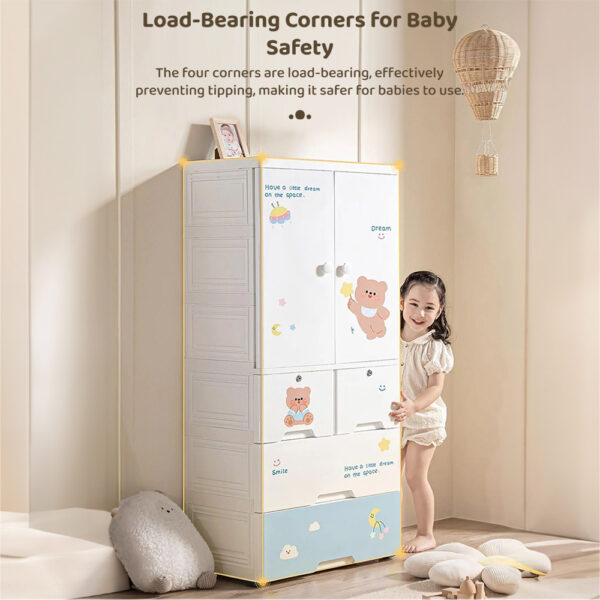 Kids Wardrobe Storage Convertible/Collapsible Almirah