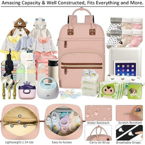 Diaper Backpack Tote for Women
