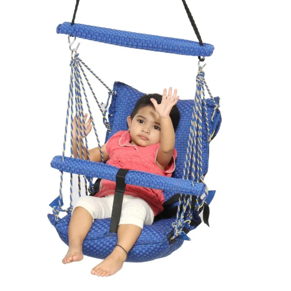 Swing for Baby, Oonjal for Kids for Indoor (Piccolo Cotton, Green)