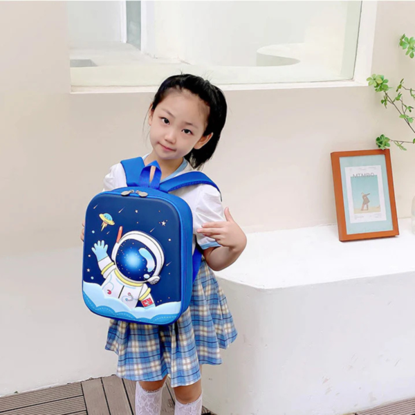 Stylish & Durable 3D Hard Shell Space Backpack for Kids (Ages 2-5)