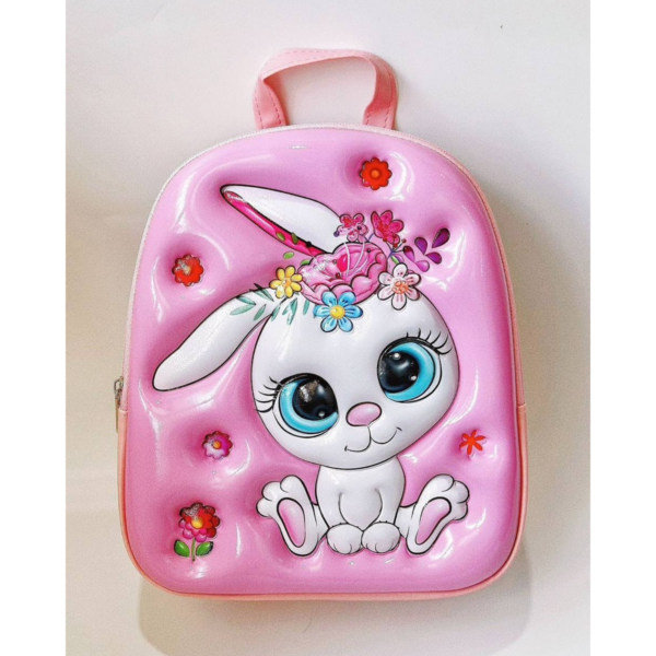 3D Bunny Backpack for Toddlers (Ages 2-5) – Cute Embossed Design School Bag for Preschool & Daycare