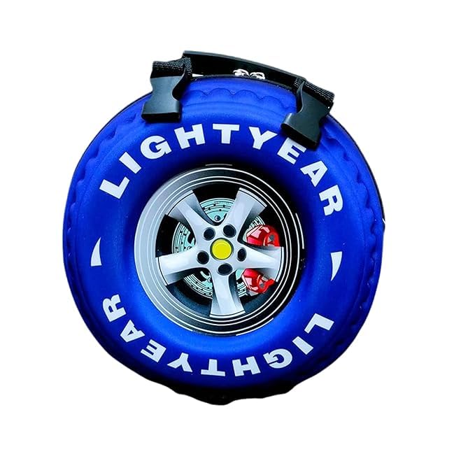 Captain America Kids Tyre Shape Backpack | 3D Round Hard Case Marvel Hero School Bag for Boys - Image 3